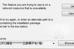 CDR安装过程中出现乱码的解决方法
